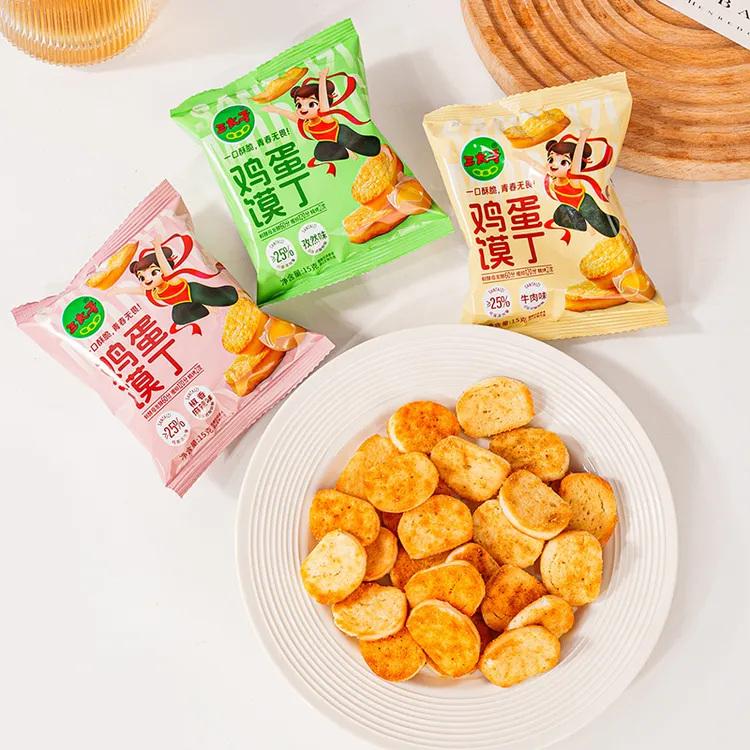 三太子鸡蛋馍丁鲜香膜片一整箱实惠装营养健康深夜网红解馋小吃