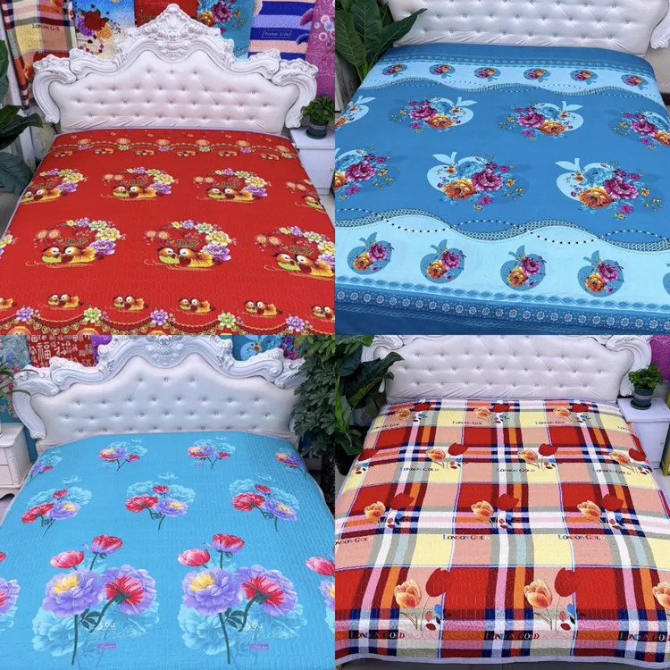 （多色可选）双人（床单床盖选择下单）亲肤舒适秋冬款斜纹简约