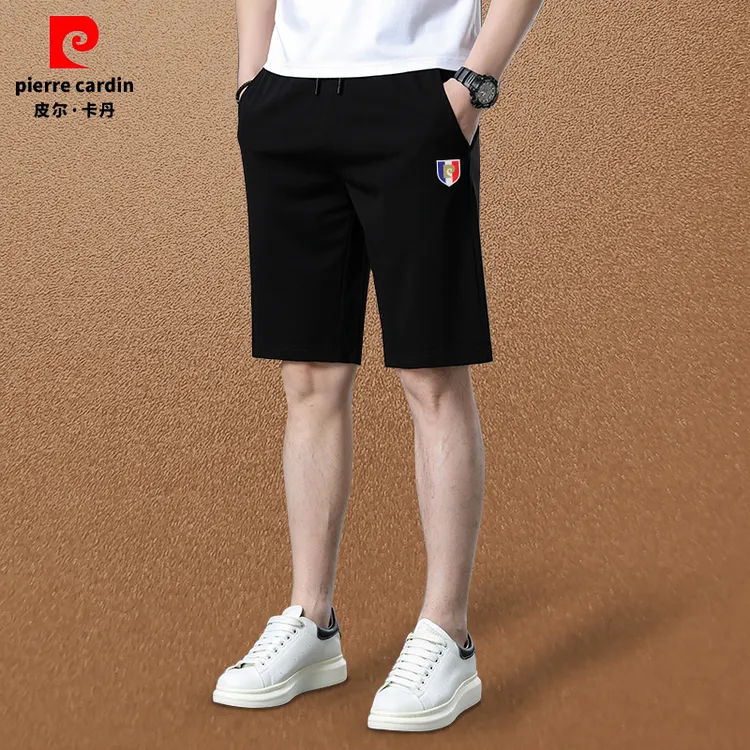皮尔卡丹新品夏季时尚休闲短裤高级显瘦大码户外百搭透气男五分裤