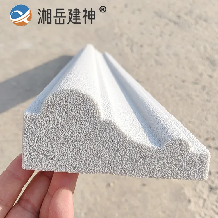 湘岳建神发泡陶瓷窗套线条定制新型别墅窗户外墙装饰线条梁托样品