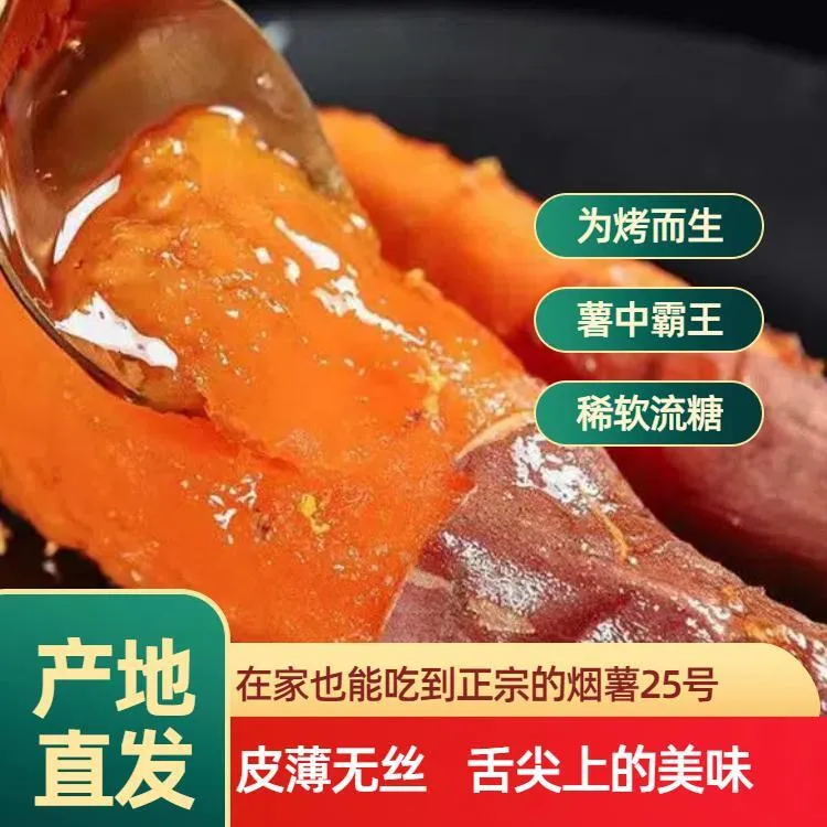 正宗东北沙地烟薯25号糖心流油流蜜现挖蜜薯烤地瓜健康美味香甜