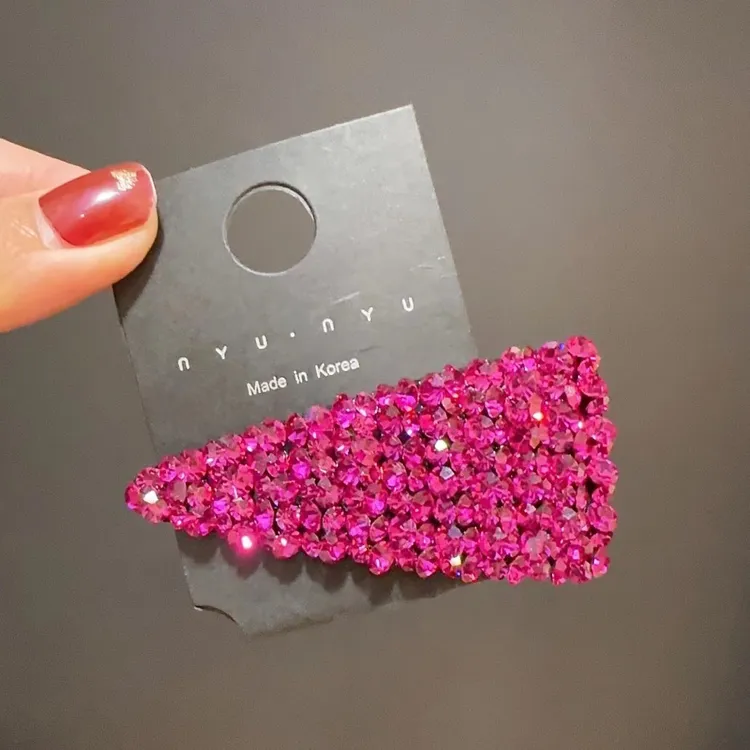 韩国施家水晶bb夹高端刘海夹网红爆款发夹轻奢发卡发饰满钻碎发夹