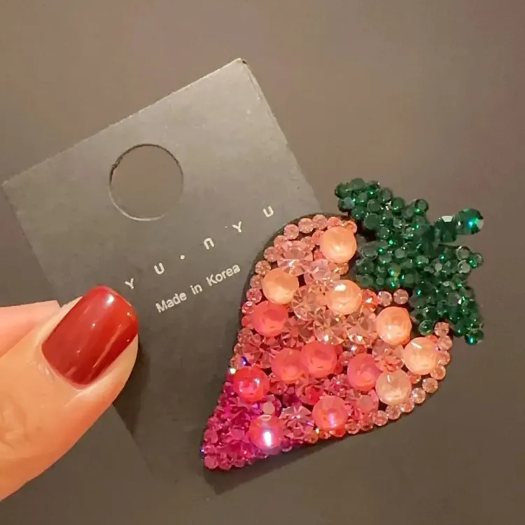 ZB甜美草莓可爱发夹bb夹