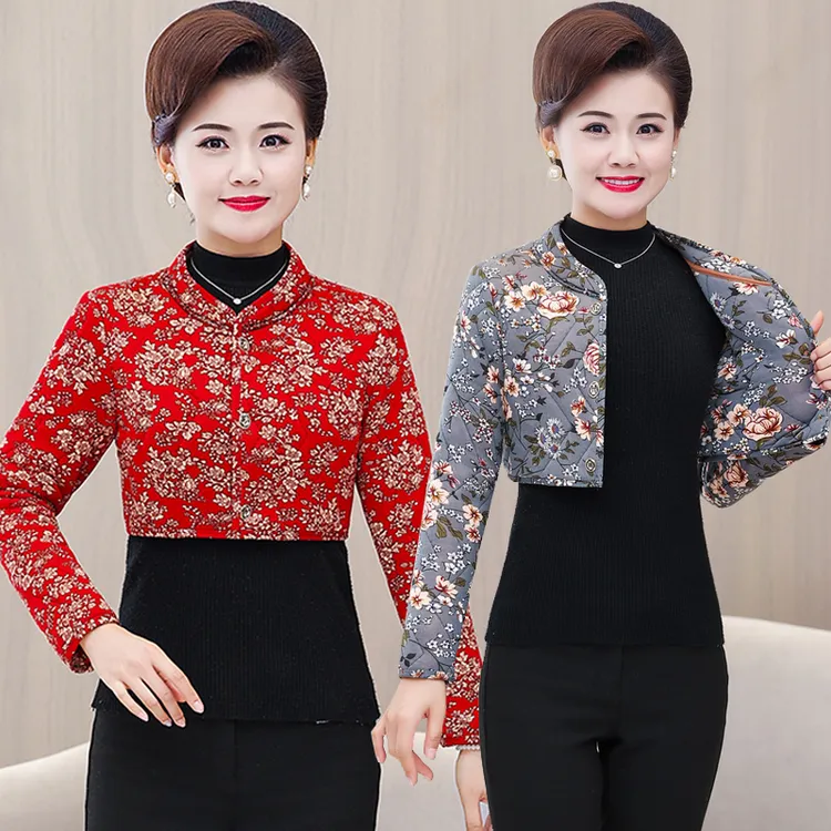 妈妈加棉护肩加厚长袖护腰背心中老年女装棉马夹护肩膀护颈坎肩