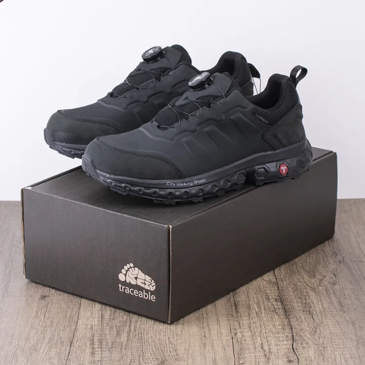 出加拿大头层牛皮户外鞋越野跑鞋轻便厚底防滑全防水登山爬山鞋男