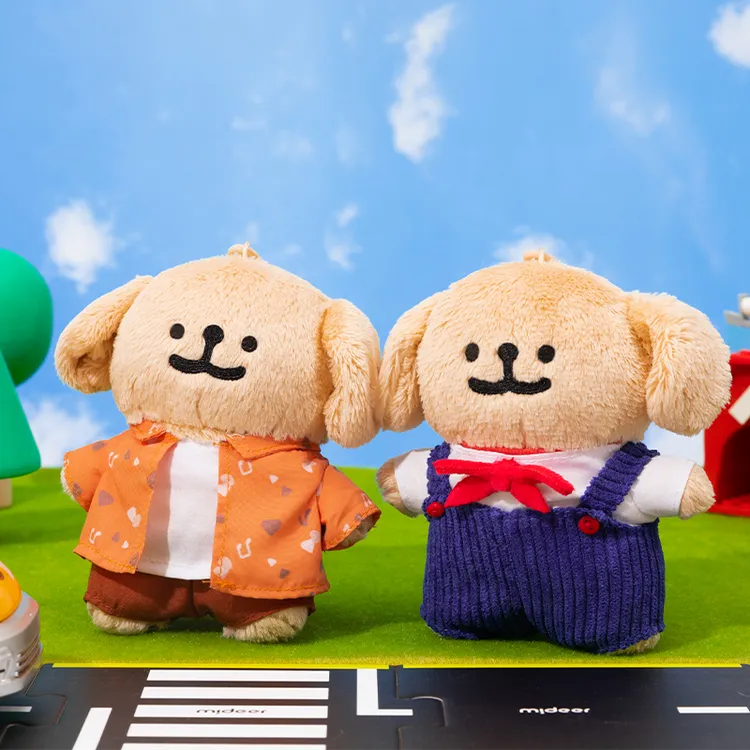 线条小狗Maltese原创可爱金毛挂件毛绒玩具挂饰包挂情侣生日礼物