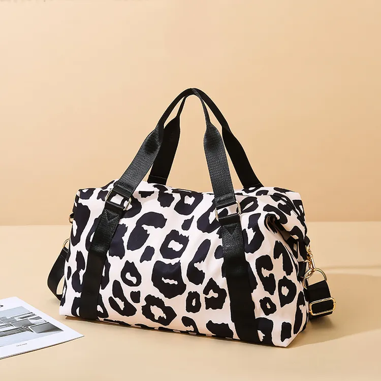 时尚短途上班旅行包女大容量手提行李包轻便健身收纳袋