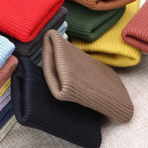 裤脚收口螺纹袖口布料儿童裤子加长接边松紧边针织领口罗纹辅料