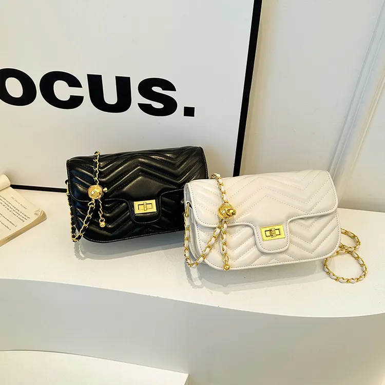 高级感轻奢小众菱格绣线链条包2025新款精致百搭多层大小单肩斜挎