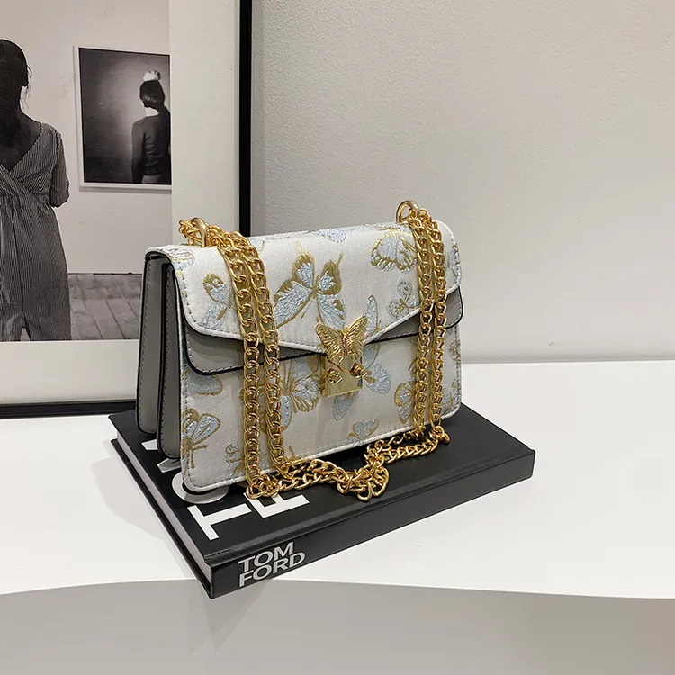 包包女士夏新款小众高级感设计蝴蝶链条酒神包洋气时尚单肩斜挎包