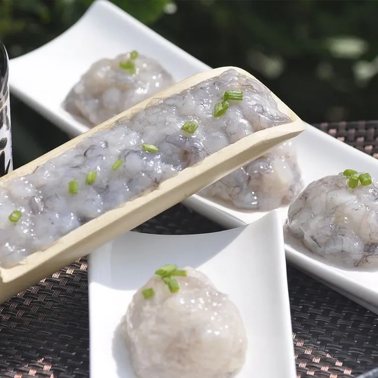 连云港发货虾滑 鲜嫩 含肉量 95%以上虾 爽滑Q弹青虾滑100g/包*10