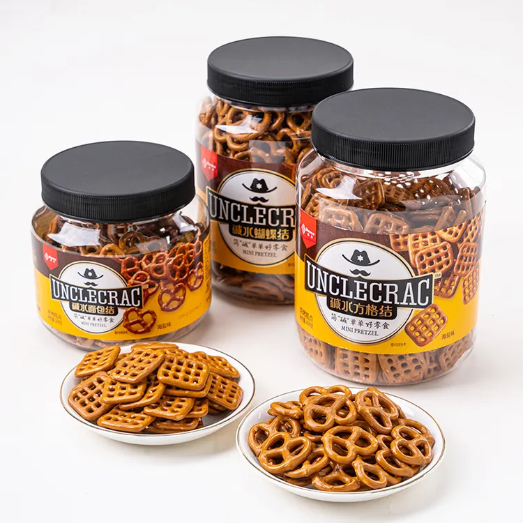 伯力爵蝴蝶结网格结海盐碱水饼干圈烘焙生日蛋糕装饰品可食用摆件