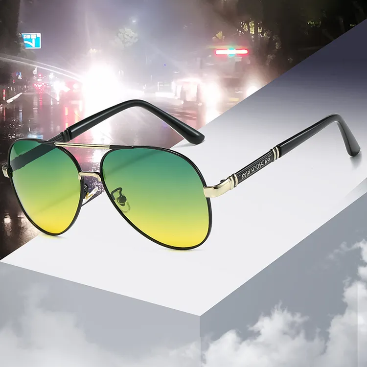 驾驶员专用开车钓鱼日夜两用偏光镜 白天防强光 晚上防远光商品图