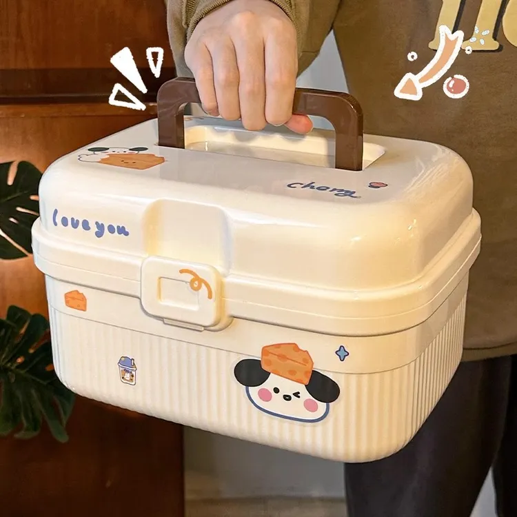 小药箱手提家用医药箱药品药物收纳盒大容量便携多层急救医疗箱子