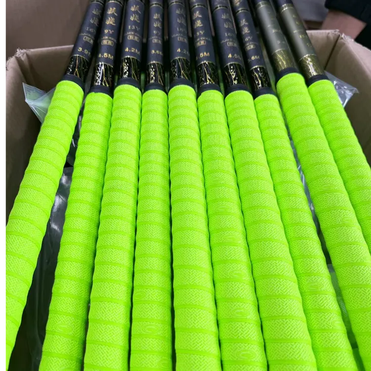 2米小小鲫瓜同款绿色鱼竿缠把带荧光绿防滑鱼杆手胶