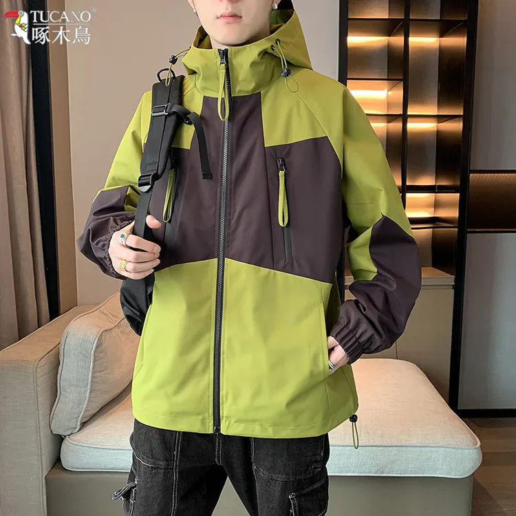 TUCANO/啄木鳥正品户外运动冲锋衣男防风防水潮男冲锋衣夹克外套