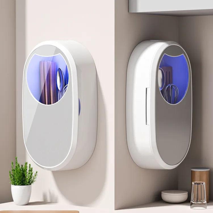 筷子消毒机厨房家用小型智能紫外线充电式消毒壁挂式快子筒免打孔