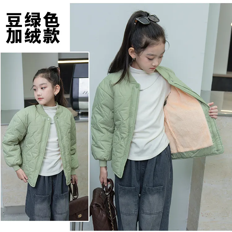 儿童加绒加厚保暖内胆棉服上衣外套中大童男女童校服神器内胆棉袄