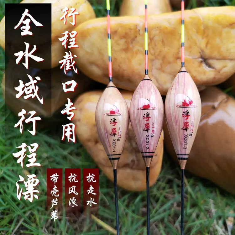 浮犀鸽子蛋行程漂黑坑竞技漂高灵敏手工芦苇浮漂