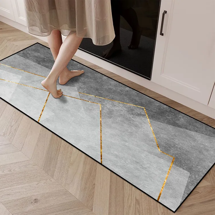 【新品硅藻厨房垫】简约长条厨房地垫吸水可裁剪地毯防滑百搭垫子