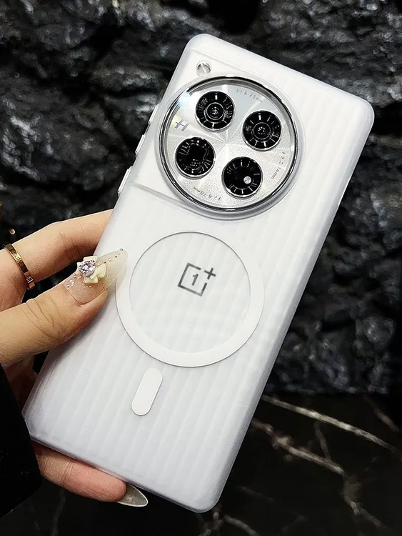瓦楞磨砂适用一加13手机壳冰透磁吸光栅1+12硬壳 oneplus13保护套