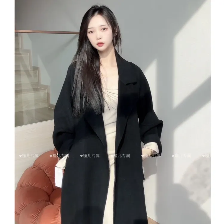【槿儿专属】【静奢系列】100%初剪羊毛长款外套简约百搭宽松西西里