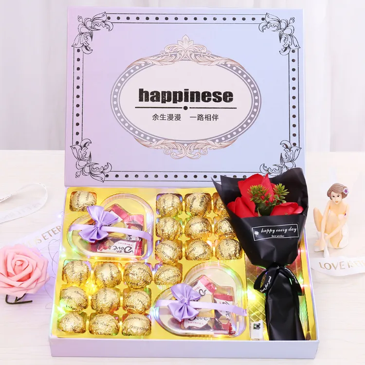 情人节礼物送女友创意实用巧克力礼盒装生日糖果浪漫表白女生闺蜜
