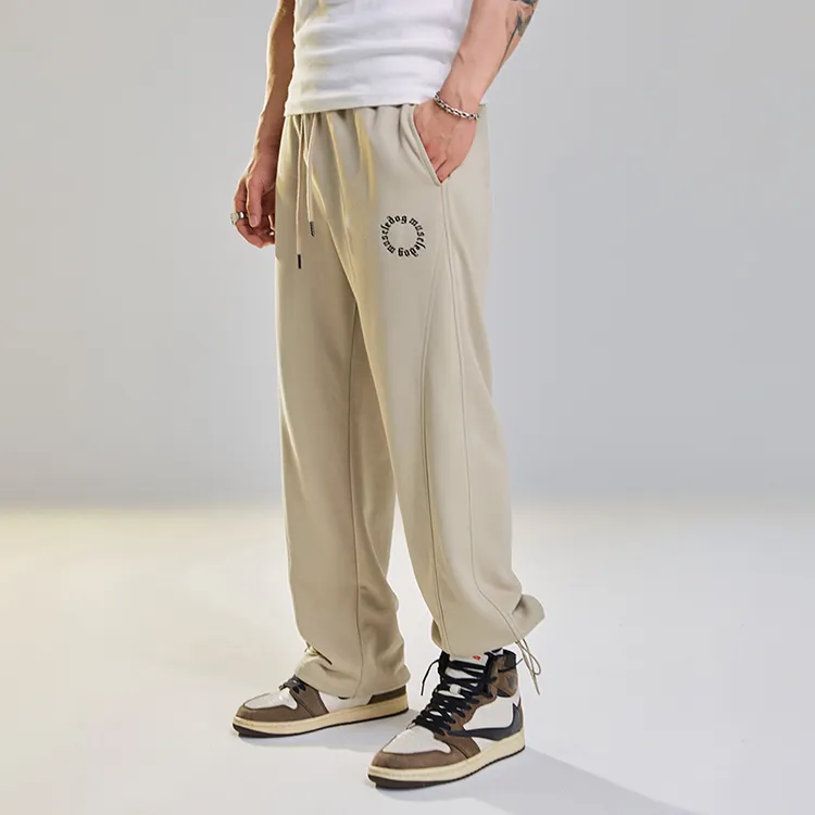 肌肉狗运动卫裤裤子男潮牌宽松直筒束脚休闲训练健身长裤