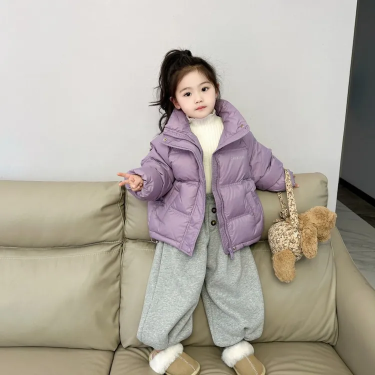 【断码清】女童山茶花羽绒服2025新款女宝宝外套加厚宝宝冬装