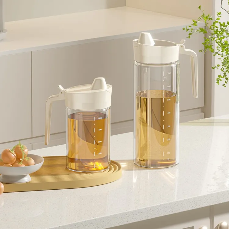 家用油壸油瓶防漏酱油罐厨房高硼硅玻璃耐高温装油容器大号调料醋