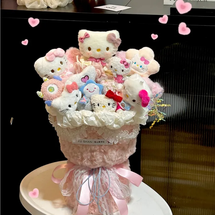HelloKitty凯蒂猫玩偶花束生日礼物女生哈喽kitty送女友闺蜜女孩