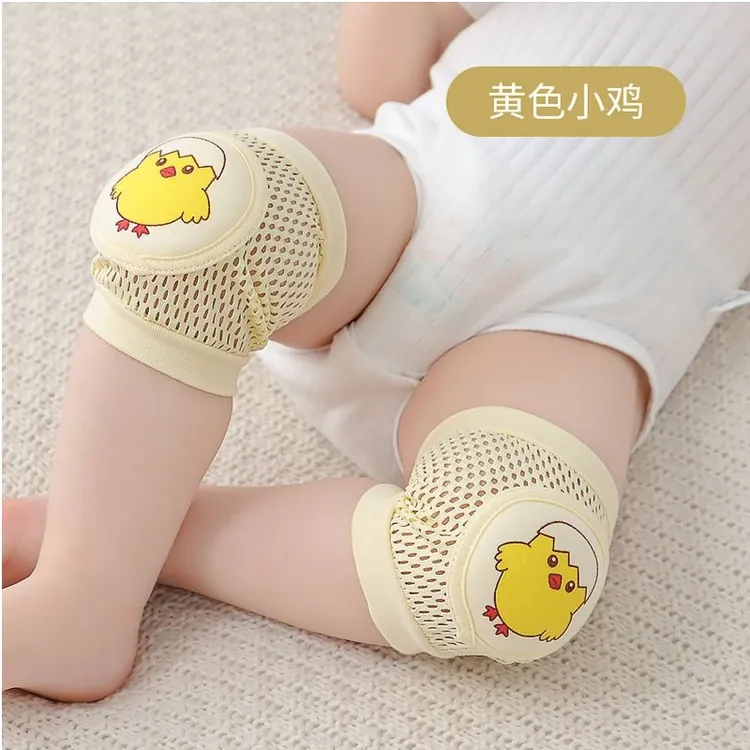 宝宝护膝四季防摔学步爬行护具婴儿童小孩透气薄款走路加厚爬行套