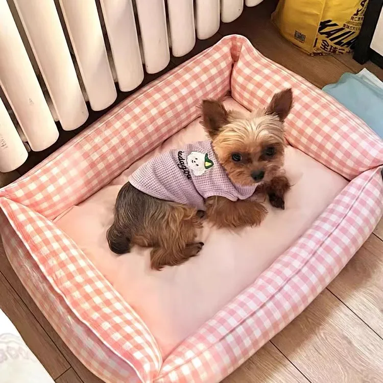 约克夏专用狗窝四季通用可拆洗款狗狗窝垫狗床小型犬公主风高颜值