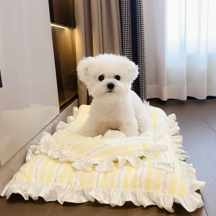 棉质软软厚垫狗垫子睡觉用四季通用狗窝睡垫狗狗床垫冬天小狗枕头