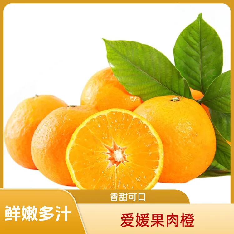 现摘爱媛果冻橙4.5斤橙子皮薄肉厚鲜嫩多汁新鲜采摘香甜美味可口