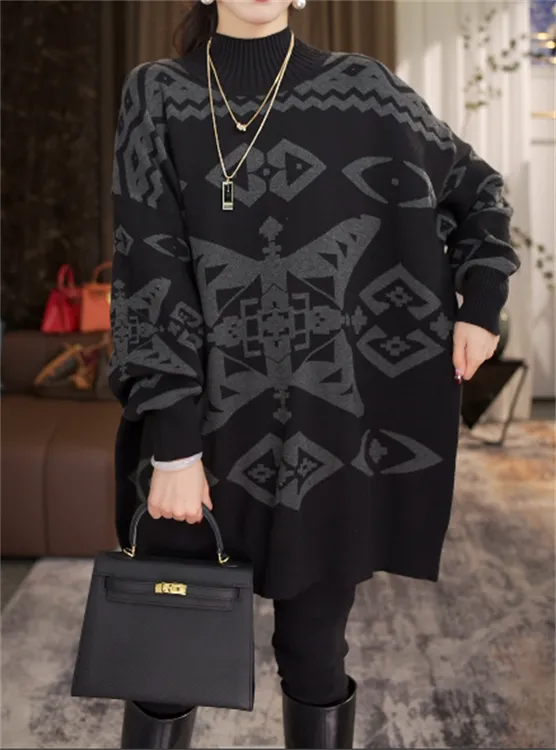 加厚保暖【星辰】秋冬必备时尚上档次洋气高档宽松毛衣上衣-5515#