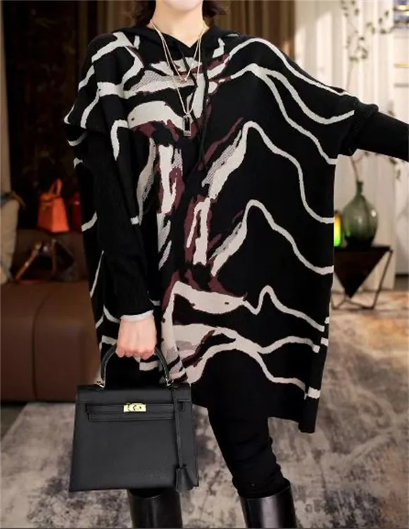 加厚保暖【画家】秋冬必备时尚上档次洋气高档毛衣宽松上衣-4166#