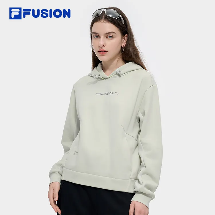 FILA斐乐运动休闲连帽卫衣女士宽松秋冬季户外长袖T11W441207F