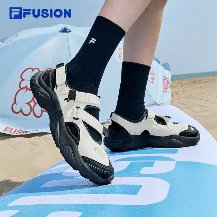 【海螺凉鞋】FILA斐乐男女夏季户外防滑沙滩鞋风感波粒T12WM321401F