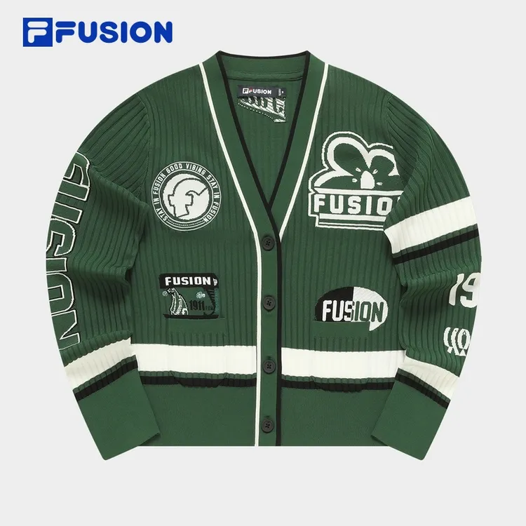 【薄荷曼波】FILA斐乐编织外套女子24春季复古宽松上衣T11W422401F