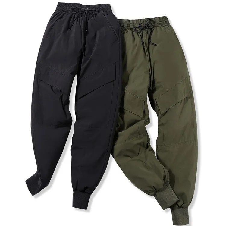 90%白鸭绒系列（情侣工装款）~羽绒裤女外穿高腰加厚白鸭绒男女工装