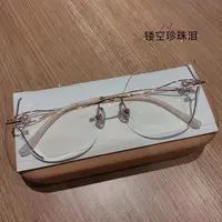 景拓2024珍珠系近视女潮网红时尚复古潮流韩版可配度数超轻蓝光