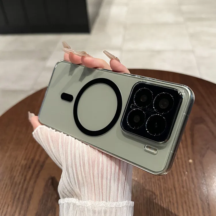 适用于小米15手机壳新款超薄透明15pro全包镜头无线磁吸14硬ultra