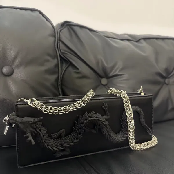 立体龙形法棍单肩斜挎包