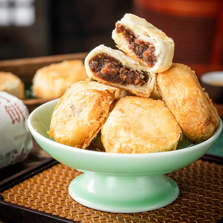 黔小二贵州特色酥皮月饼洗沙500克一包甜点糕点中秋送礼新鲜