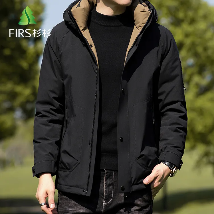 FIRS/杉杉连帽短款廓形羽绒服百搭秋冬户外出游工装风外套