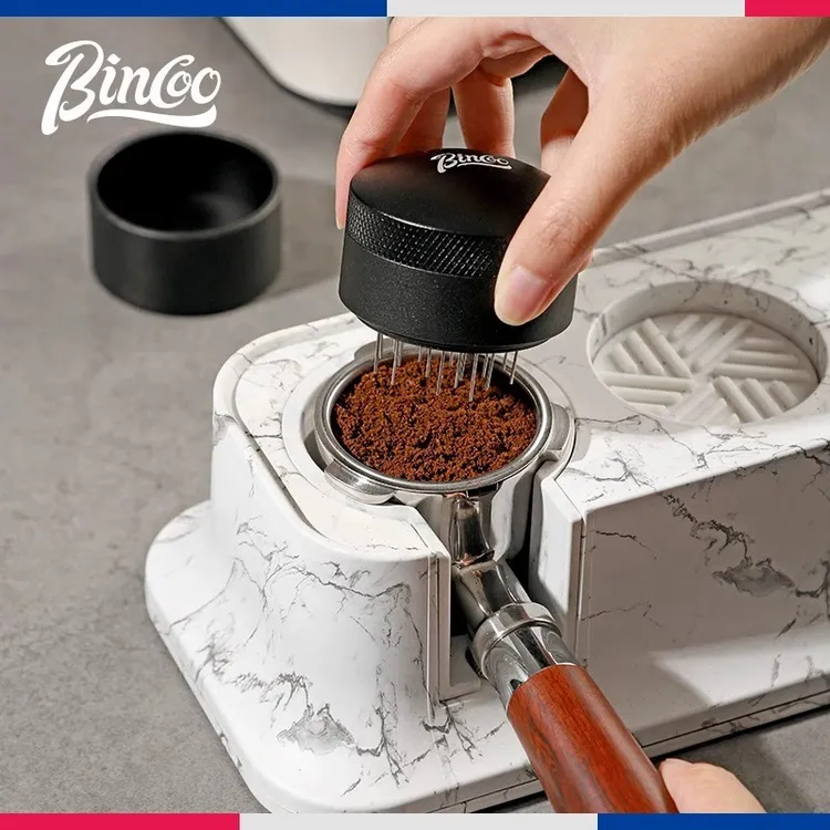 Bincoo意式咖啡旋转布粉针针式布粉器均匀打散结块散粉针配套器具