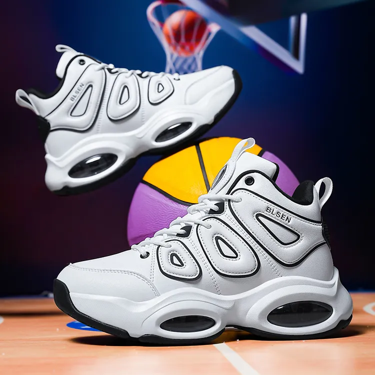 秋冬季新款运动鞋男青少年男孩学生休闲百搭加绒加厚高帮厚底鞋子