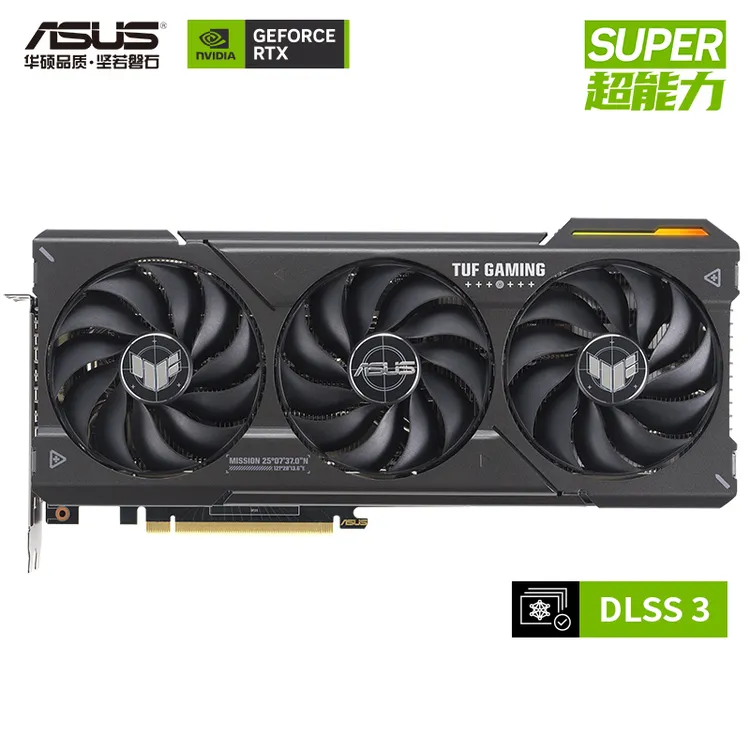 华硕 TUF GeForce RTX 4070 SUPER O12G GAMING 电竞游戏吃鸡显卡