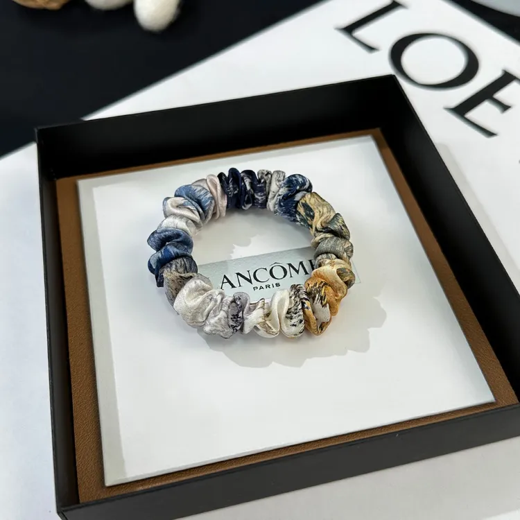 【3件8折】桑蚕丝真丝发圈国风复古优雅高级百搭发绳头绳高弹不勒发